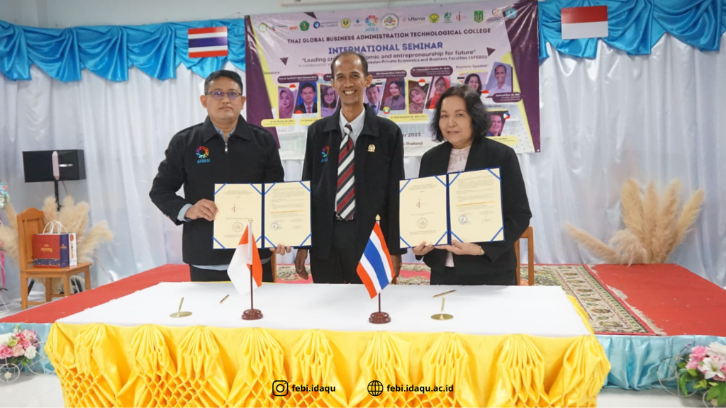 MoU, MoA Idaqu dan TGBC Thailand untuk Tingkatkan Kolaborasi Penelitian dan Pengabdian Masyarakat