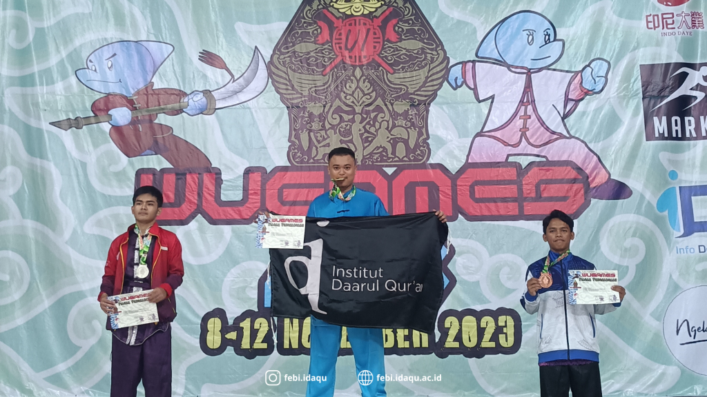 “Darmanysah, Mahasiswa Prodi MBS Institut Daarul Qur’an, Raih Juara 1 dalam Kejuaraan Wushu WUGAMES 2023”
