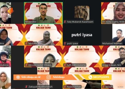 Kuliah Tamu FEBI IDAQU Berlangsung dengan sangat meriah dan mendapatkan antusias dari mahasiswa
